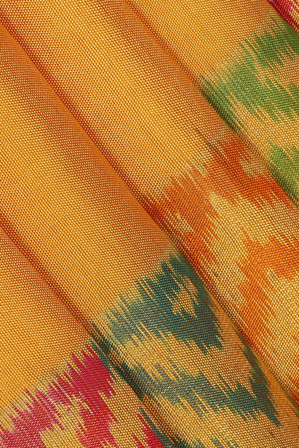 Image of Yellow Rajkot Silk Saree