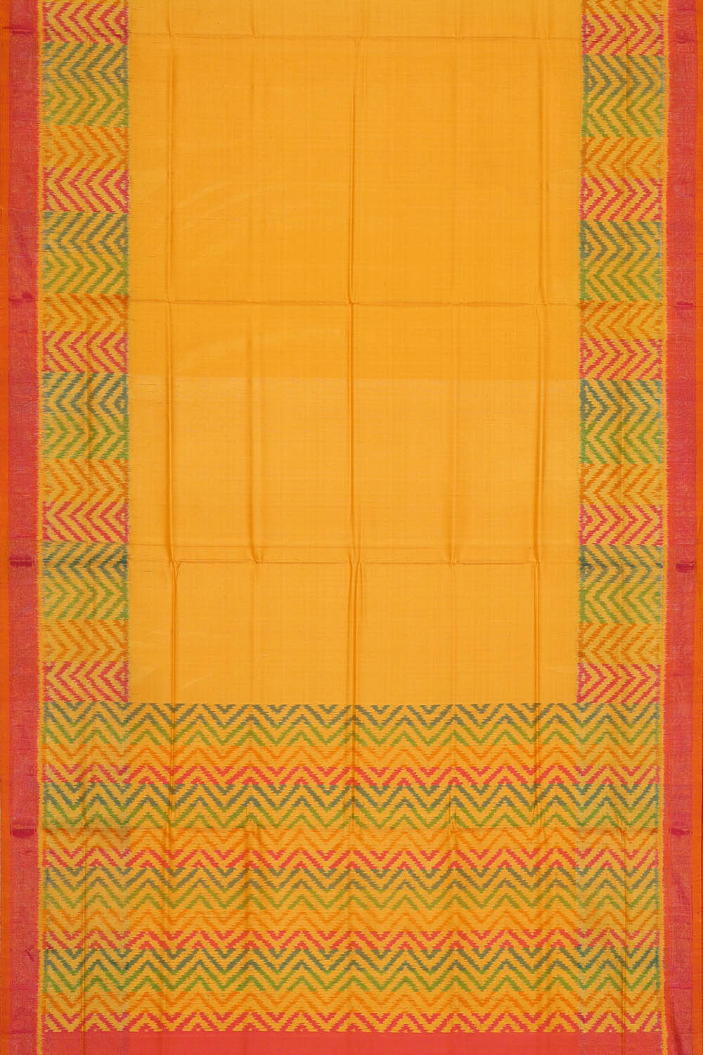 Image of Yellow Rajkot Silk Saree