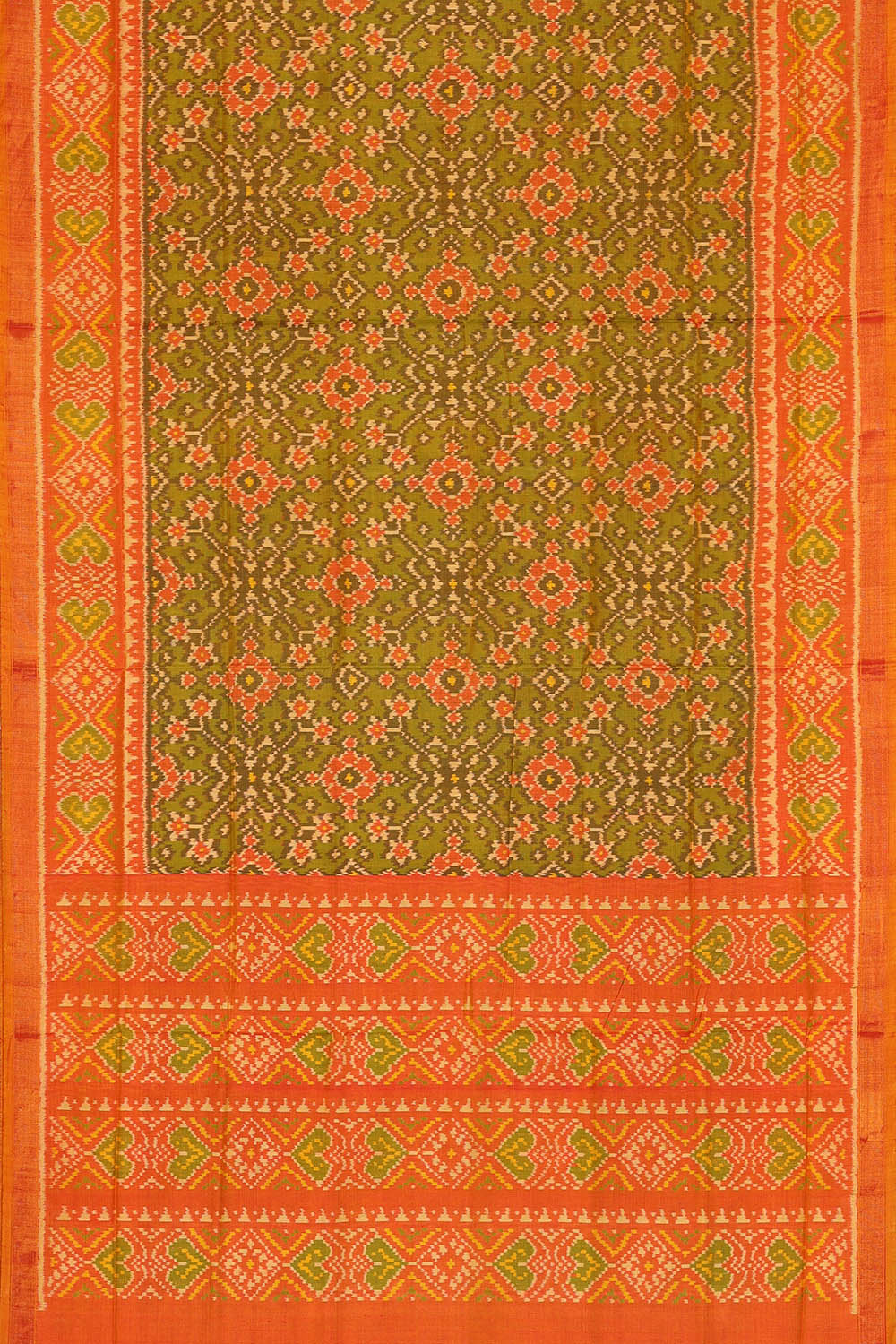Image of Green Rajkot Patola Silk Saree