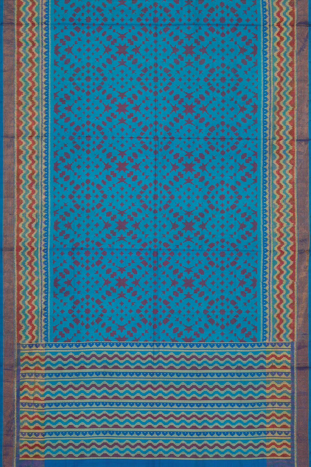Image of Anand Blue Rajkot Silk Saree