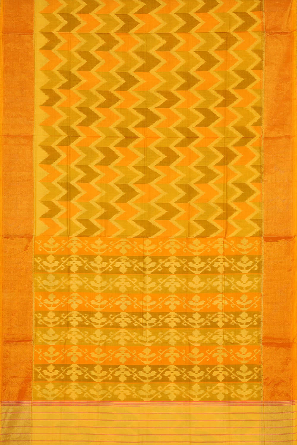 Image of Yellow Rajkot Silk Saree
