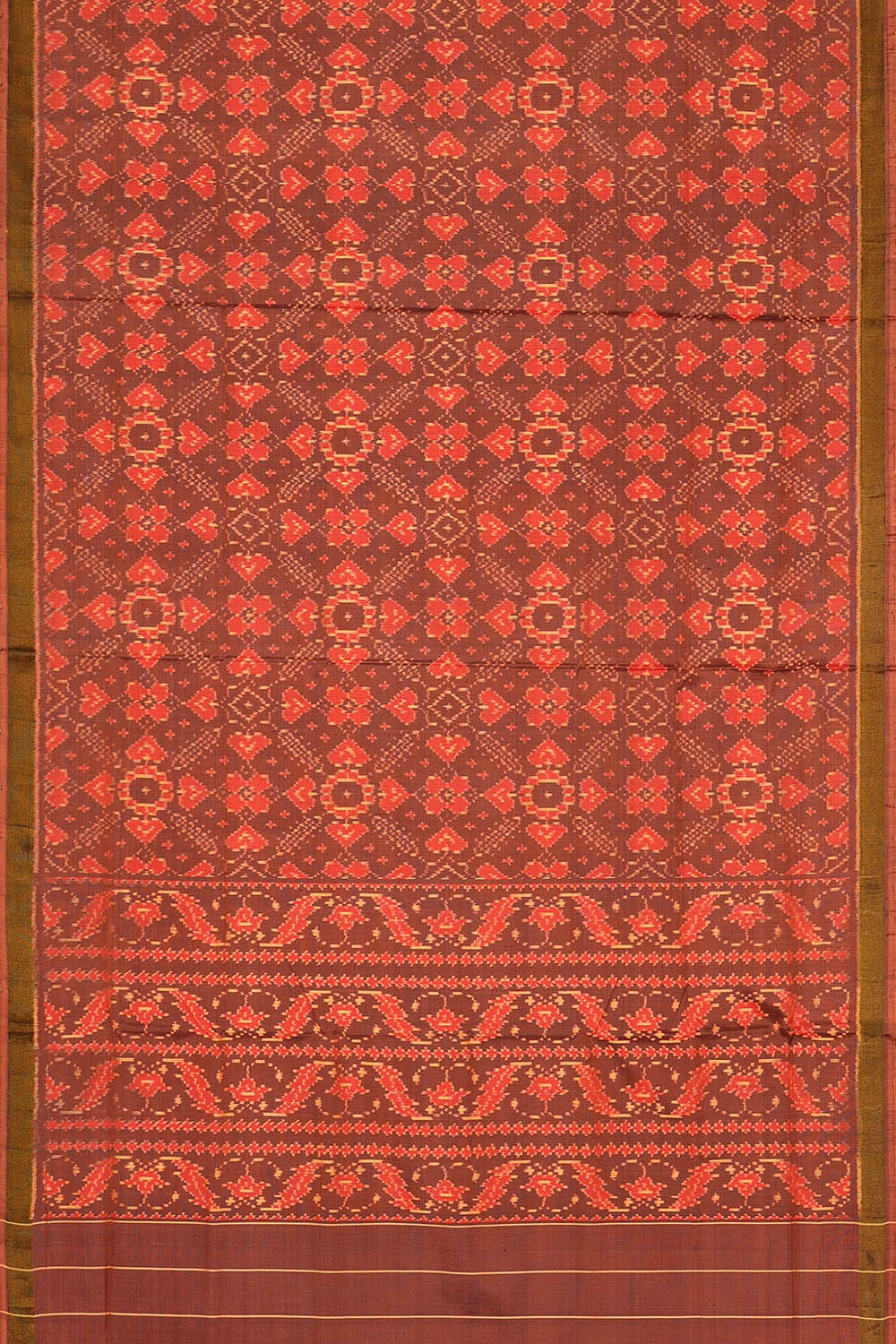 Image of Mauve Rajkot Silk Saree