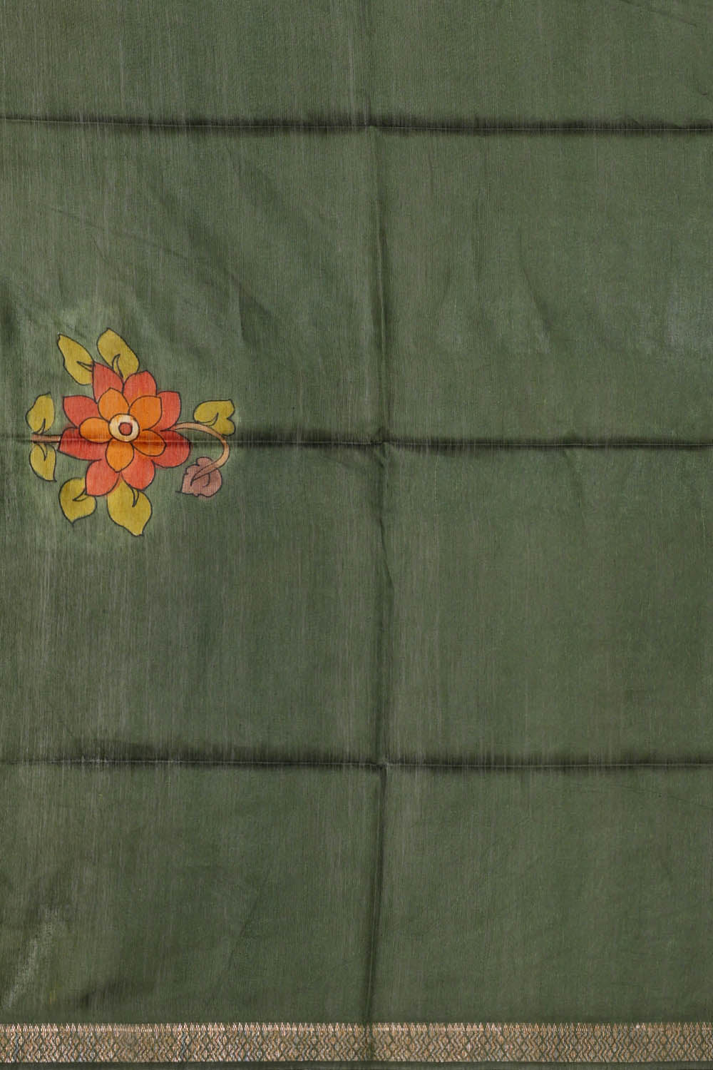 Image of Purple Desi Tussar Silk Saree