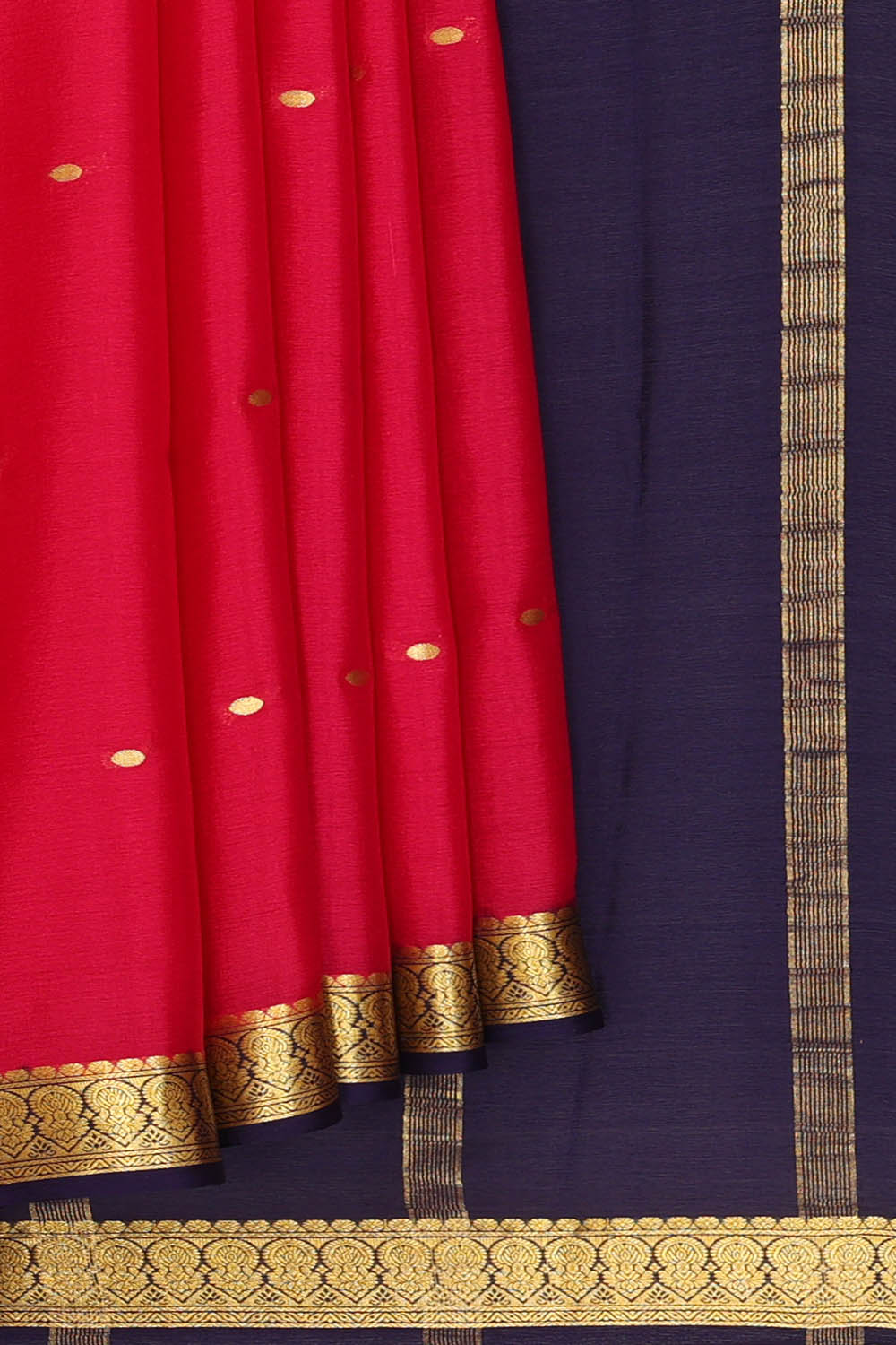 Image of Pink Crepe Silk Saree