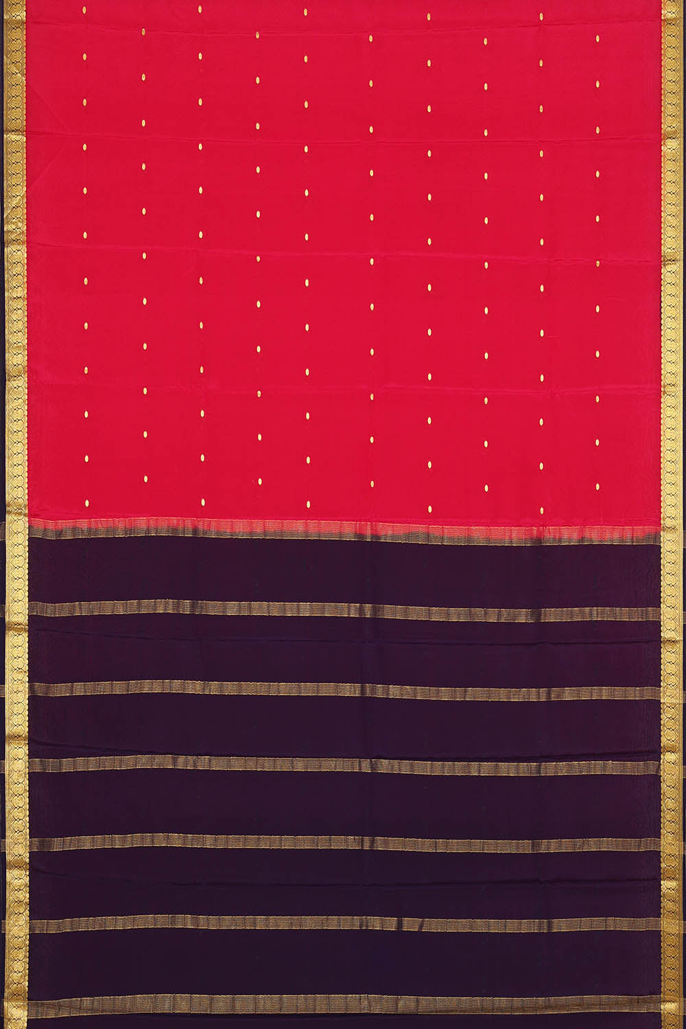 Image of Pink Crepe Silk Saree