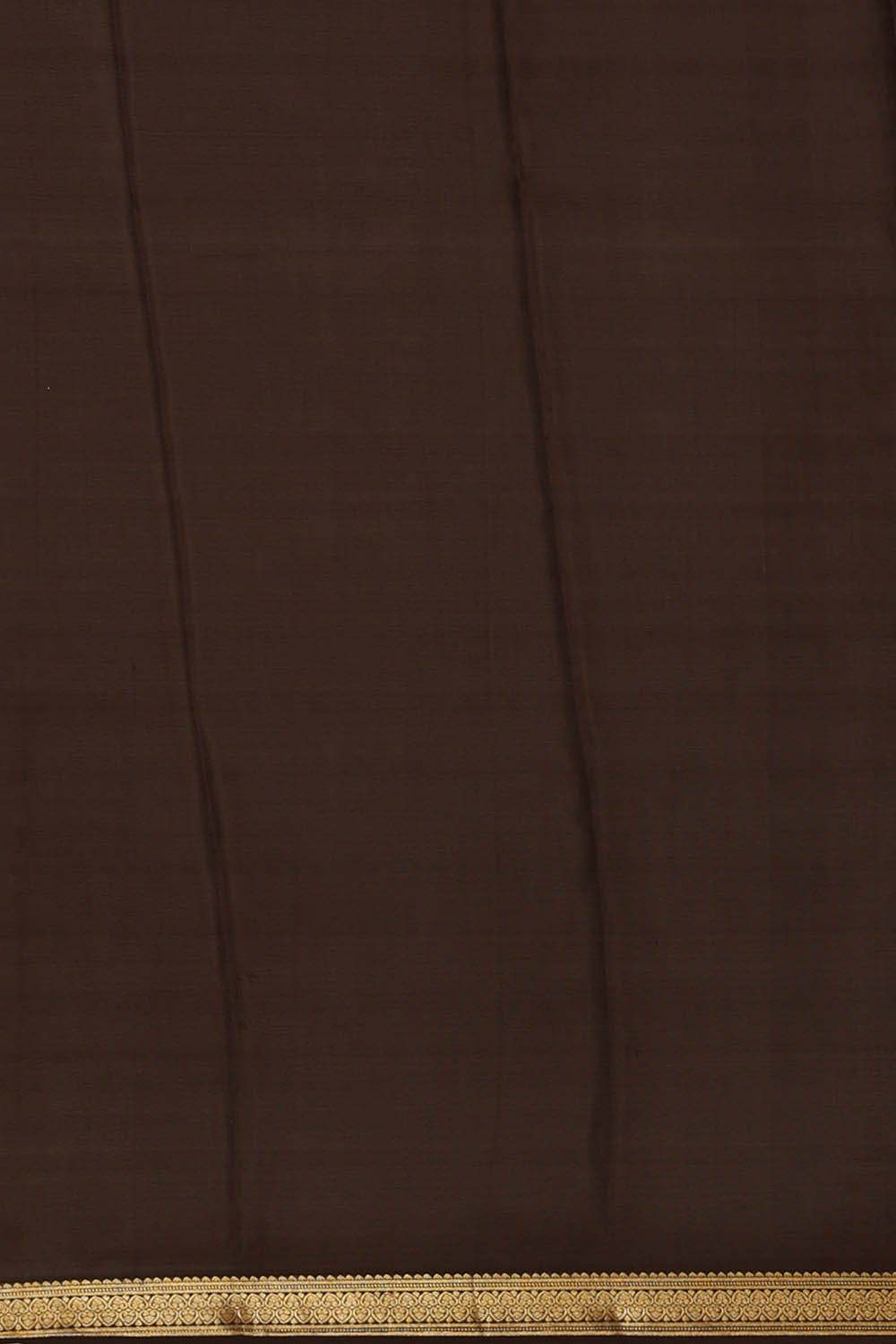 Image of Off-White Crepe Silk Saree