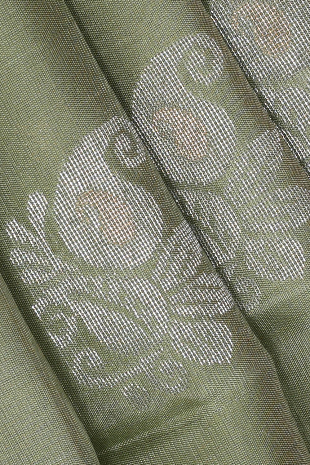 Image of Sage Green South Silk Saree