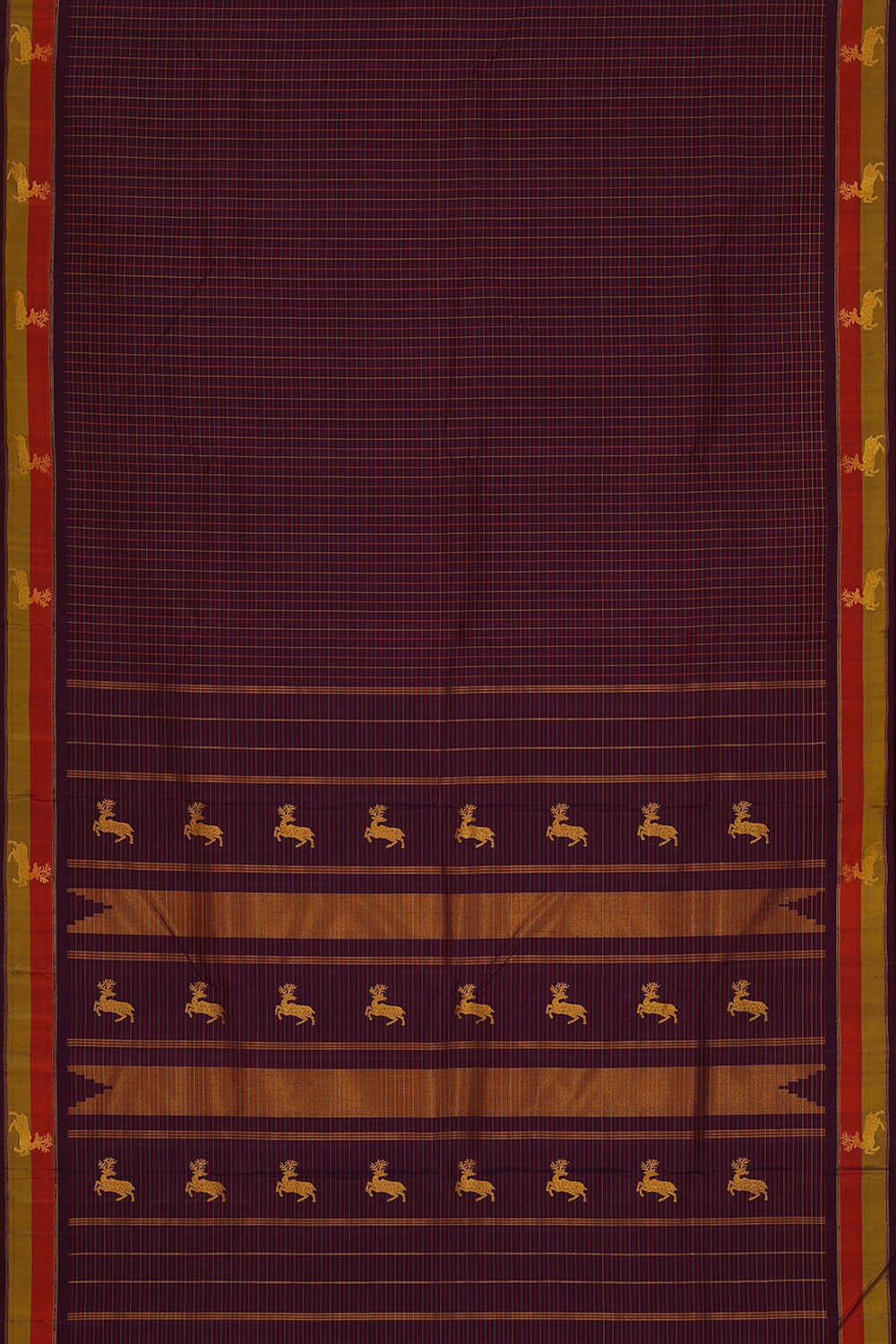 Image of Violet Arani Silk Saree