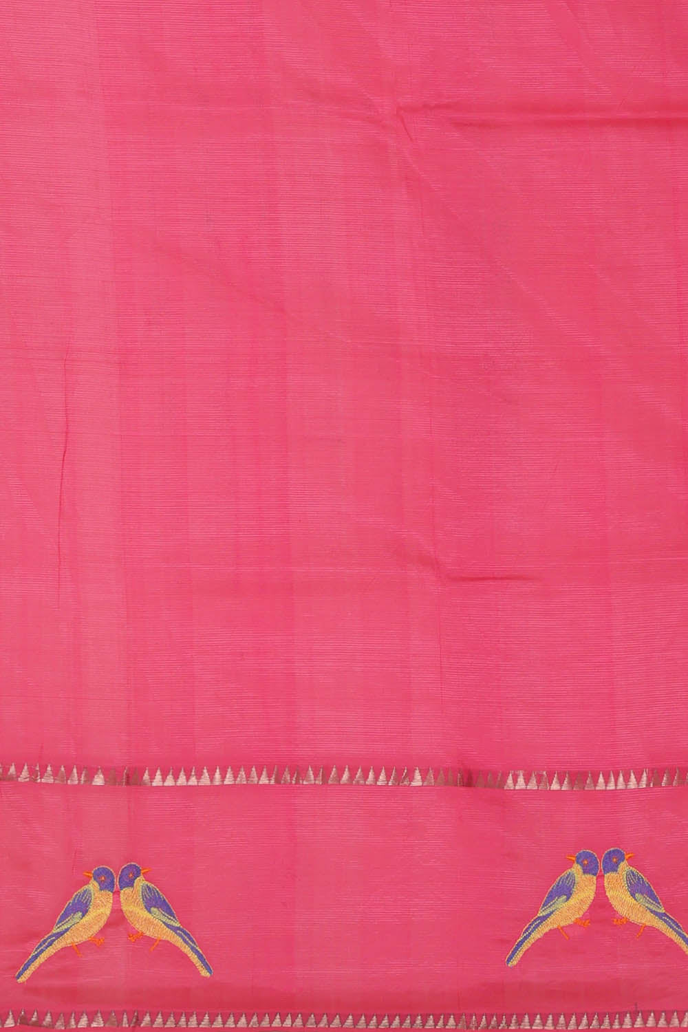 Image of Pink Mangalgiri Silk Saree