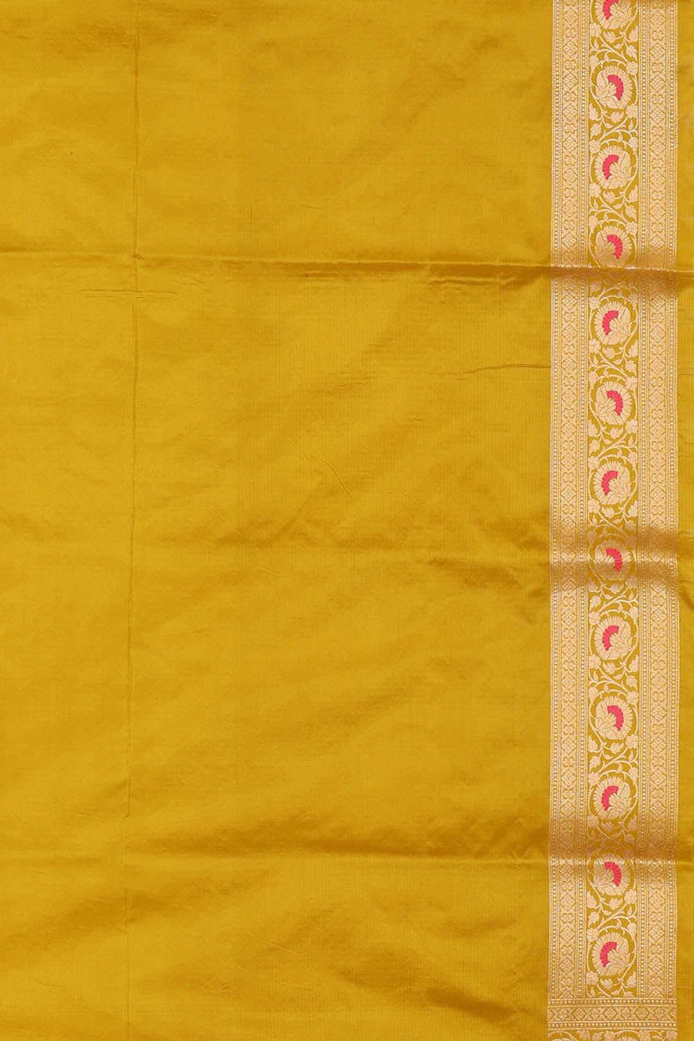 Image of Fenugreek-Green Banarasi Silk Saree