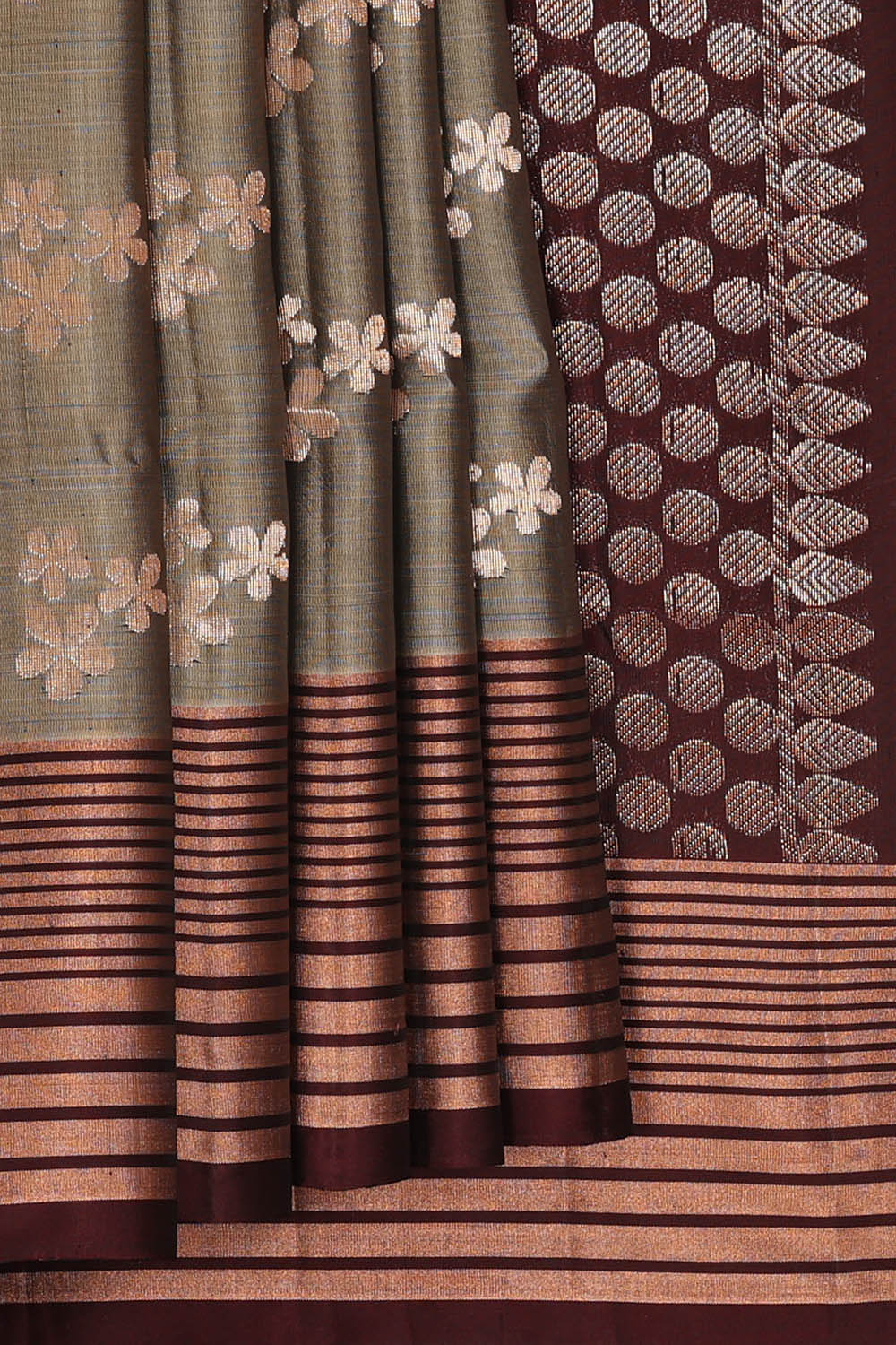 Image of Grey South Silk Saree