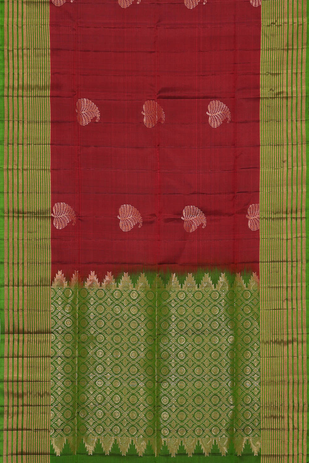 Image of Maroon South Silk Saree
