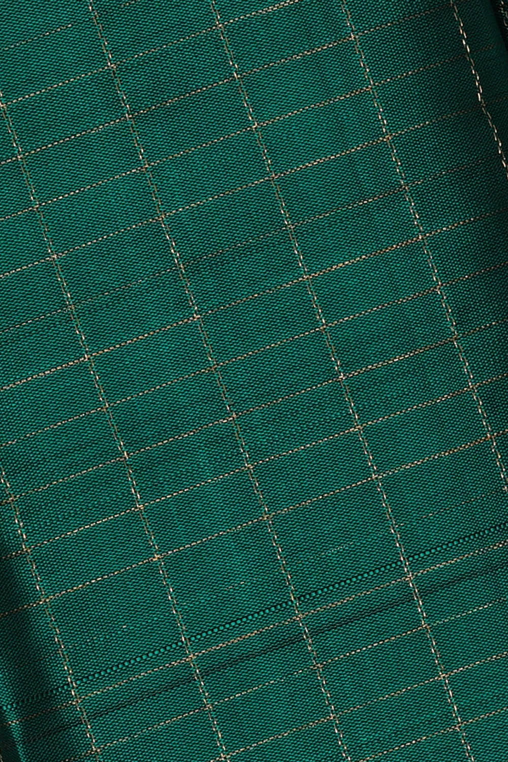 Image of Teal-Green Kattam South Silk Saree