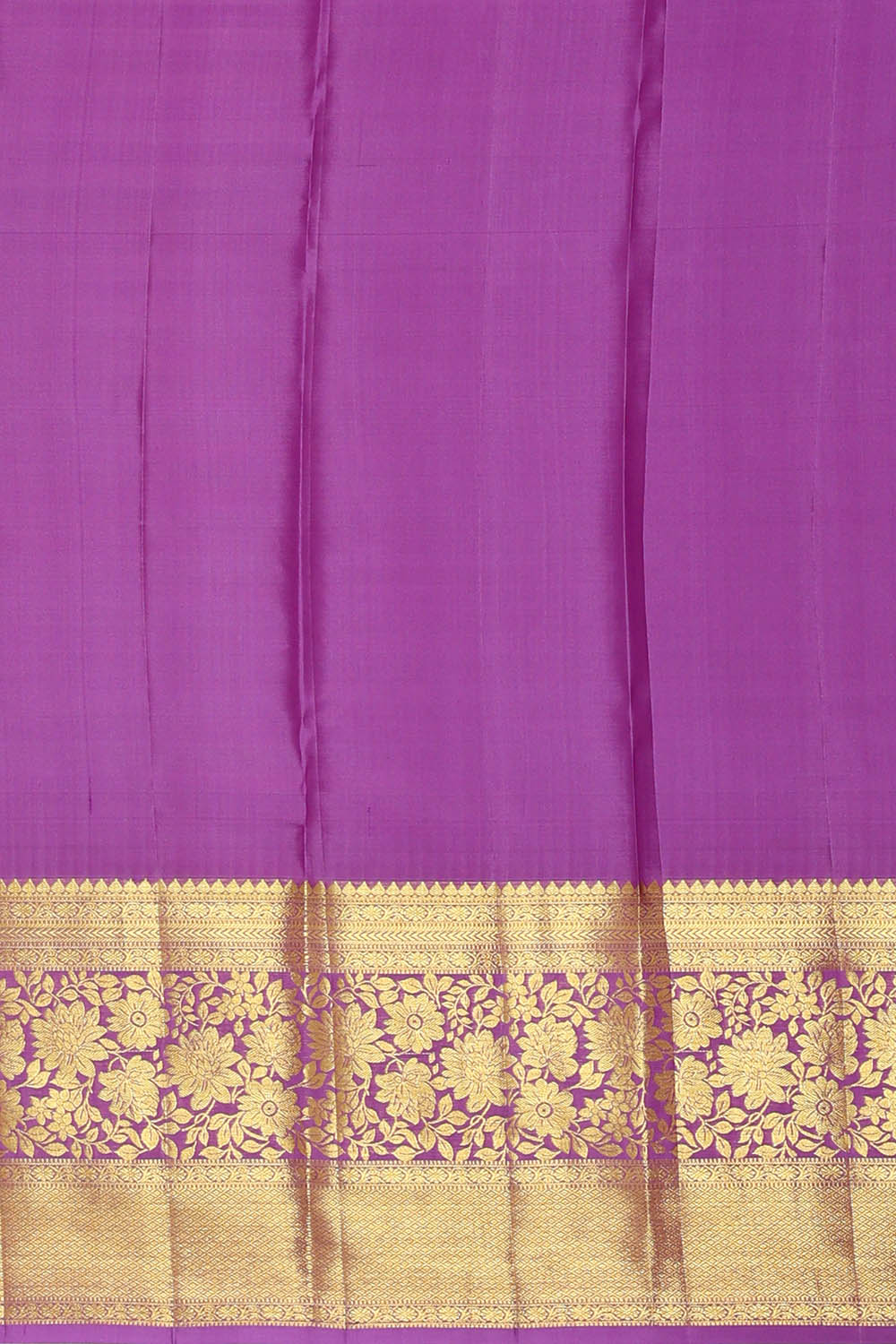 Image of Purple South Silk Brocade Saree