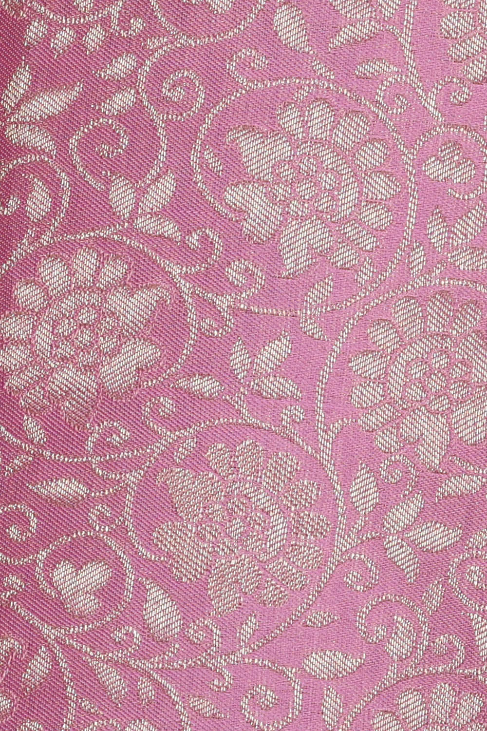 Image of Lavender-Pink South Silk Brocade Saree