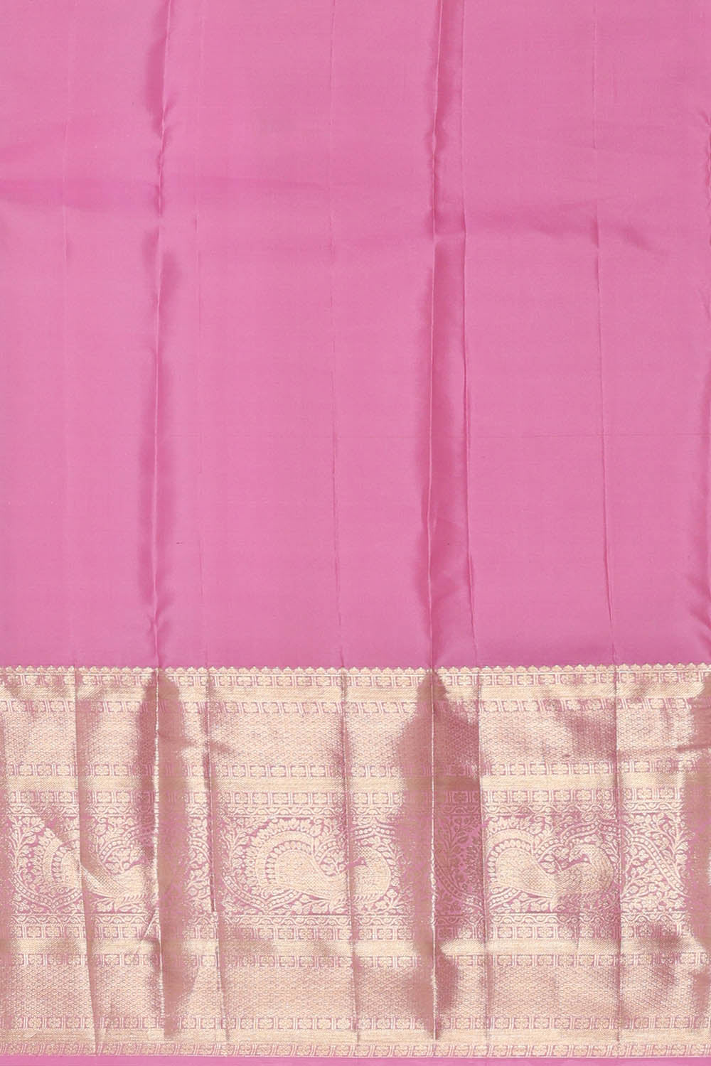 Image of Lavender-Pink South Silk Brocade Saree