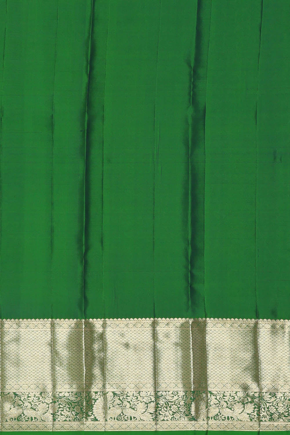 Image of Green South Silk Brocade Saree