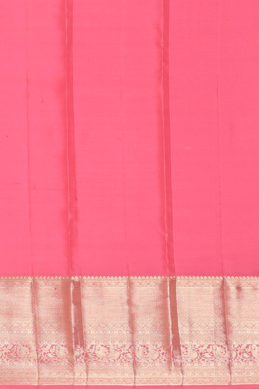 Image of Rose-Pink South Silk Brocade Saree