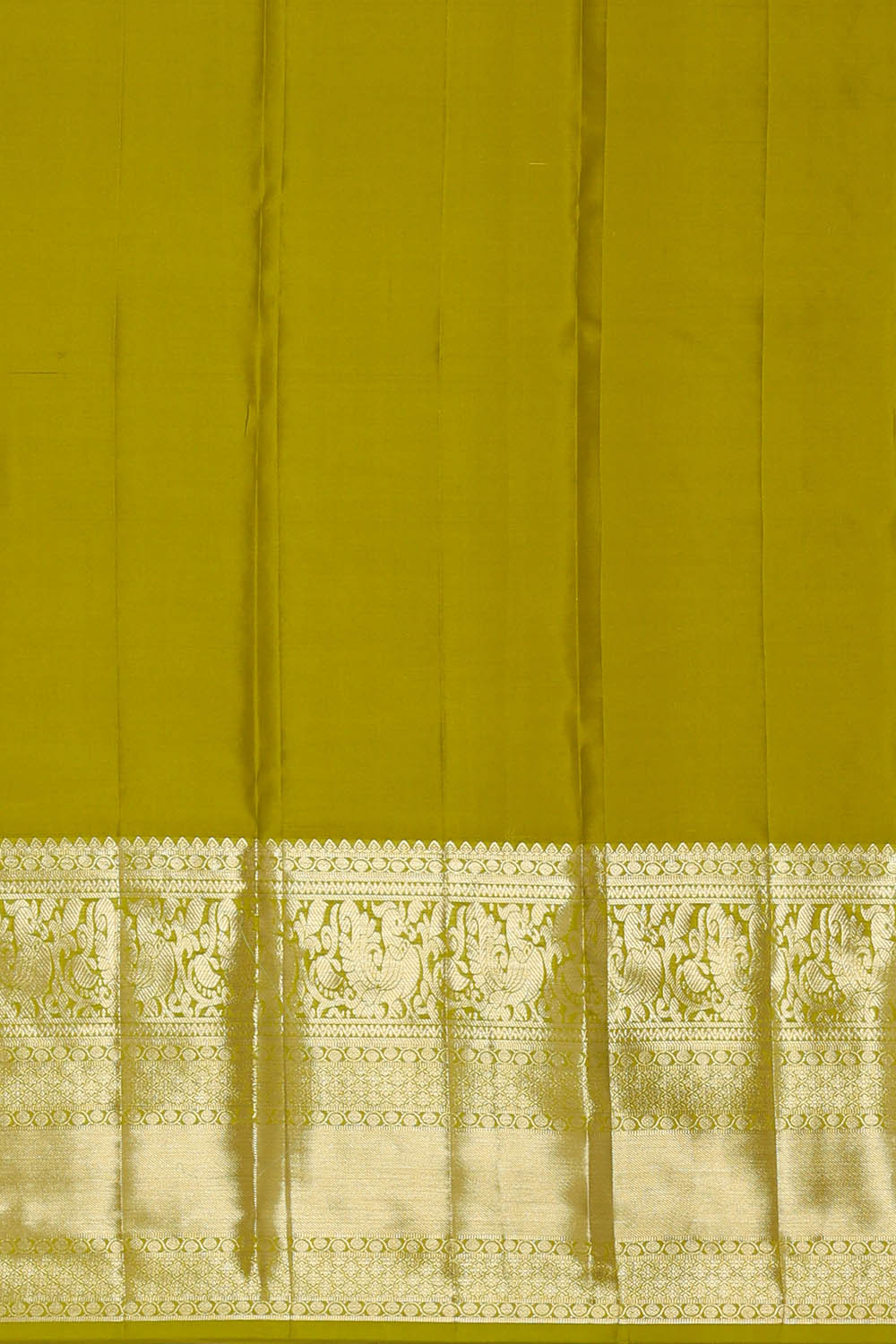 Image of Green South Silk Brocade Saree
