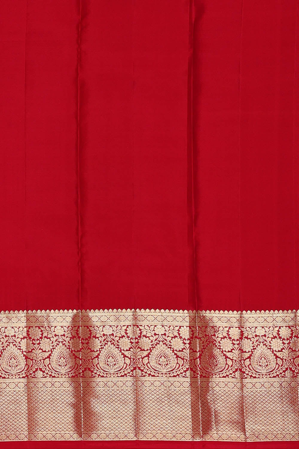 Image of Moss-Green South Silk Brocade Saree