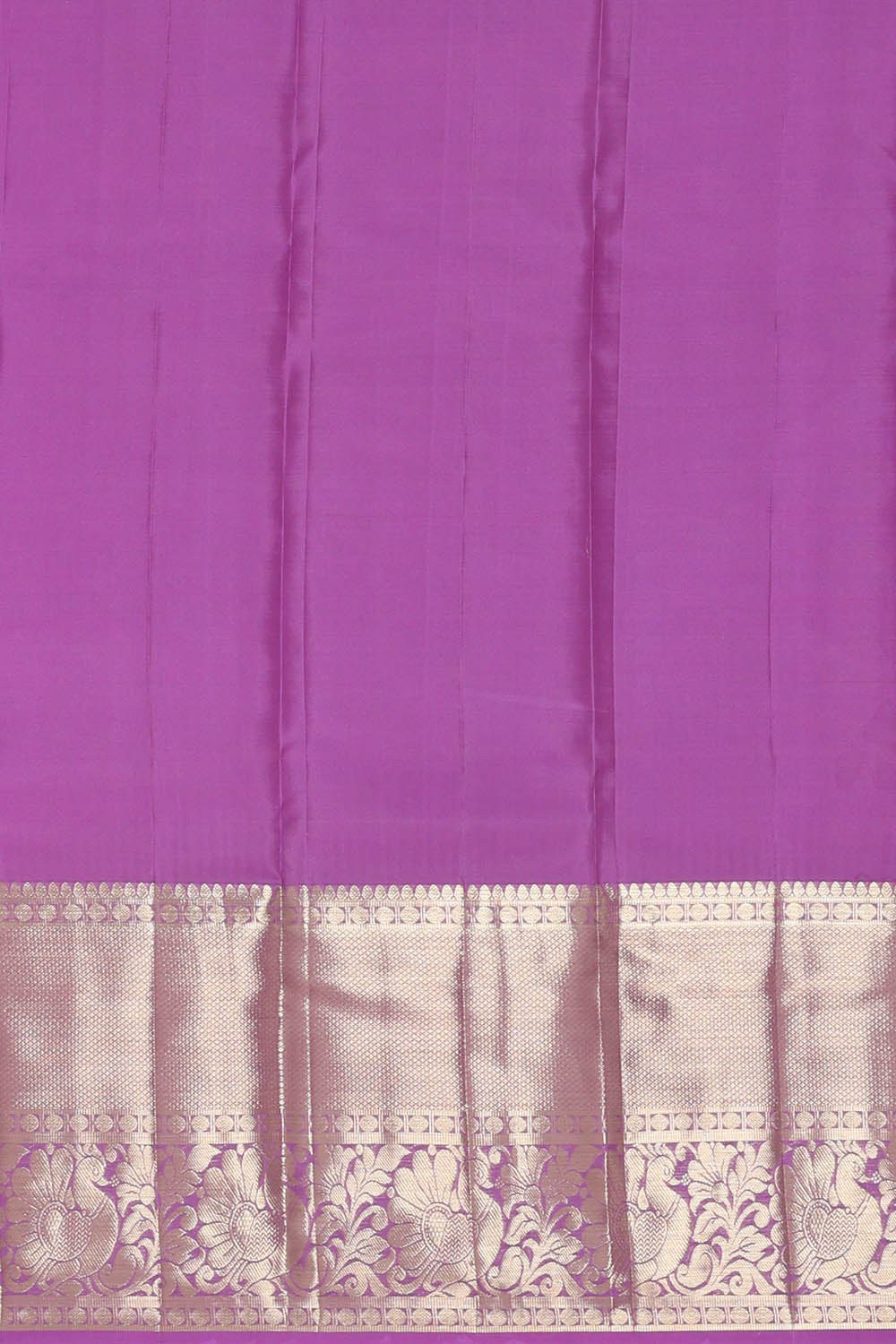 Image of Fuchsia-Pink South Silk Brocade Saree