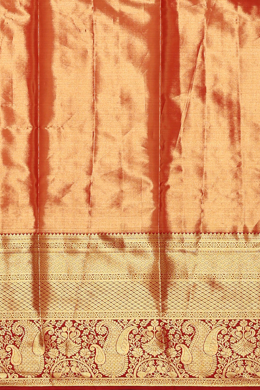 Image of Yellow Kanchipattu Tissue Brocade Saree
