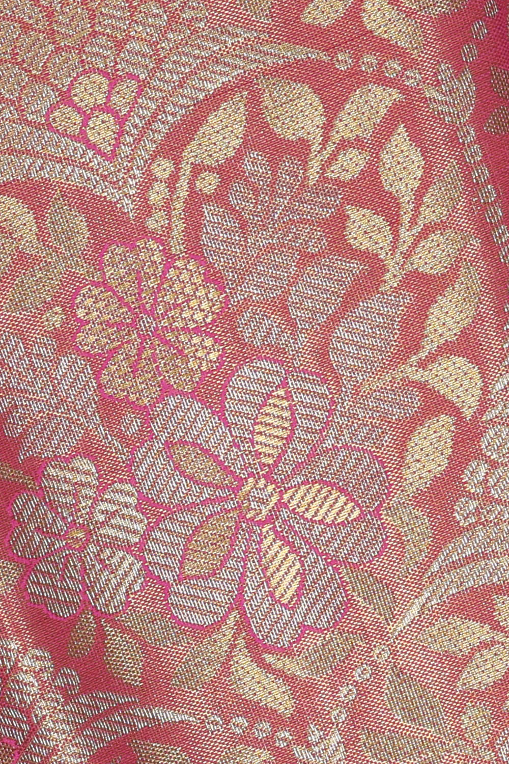 Image of Purple Kanchipattu Tissue Brocade Saree
