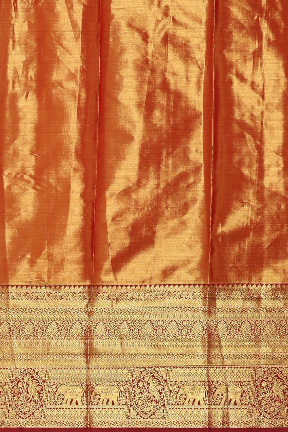 Image of Purple Kanchipattu Tissue Brocade Saree