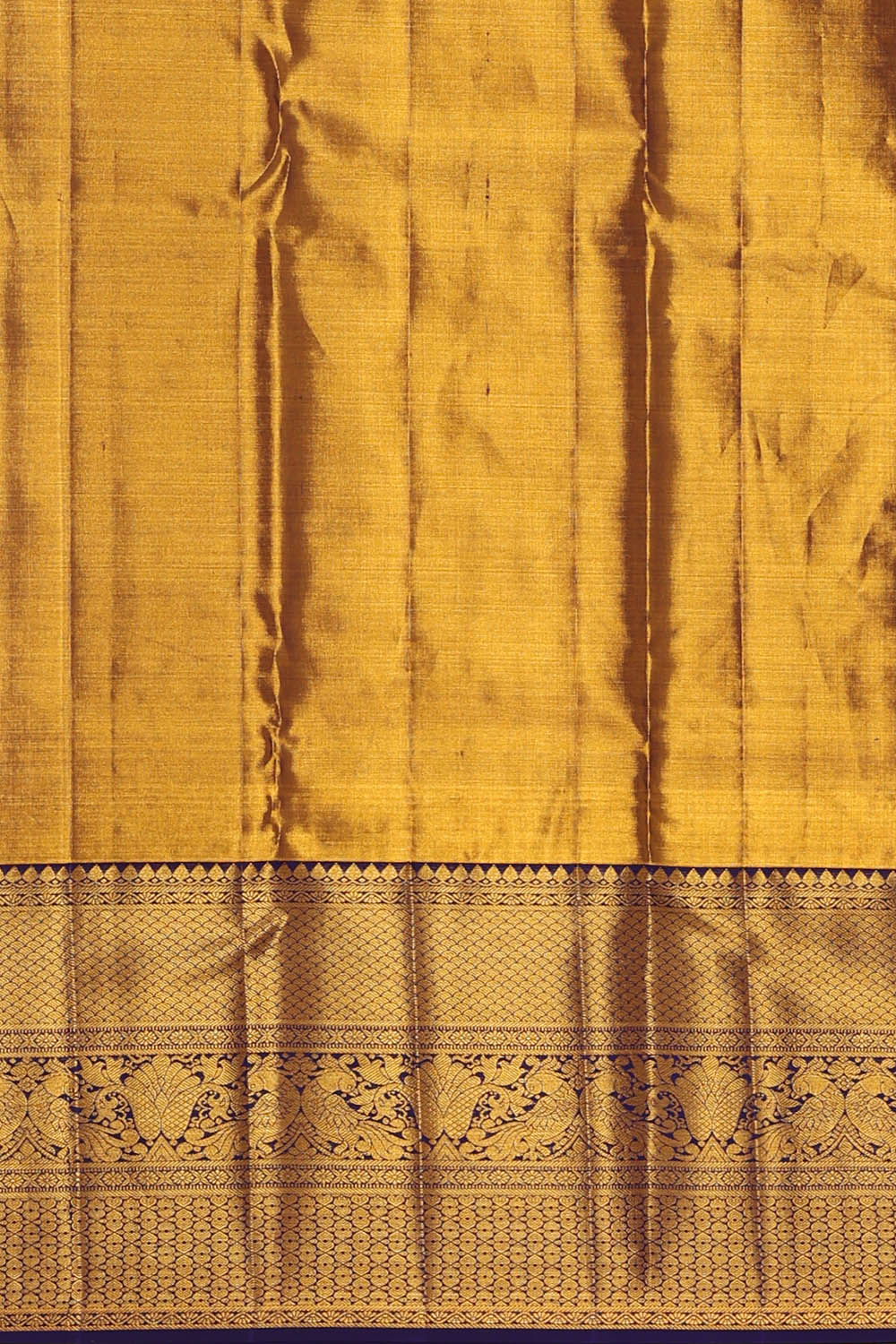 Image of Kanchipattu Blue Tissue Brocade Saree