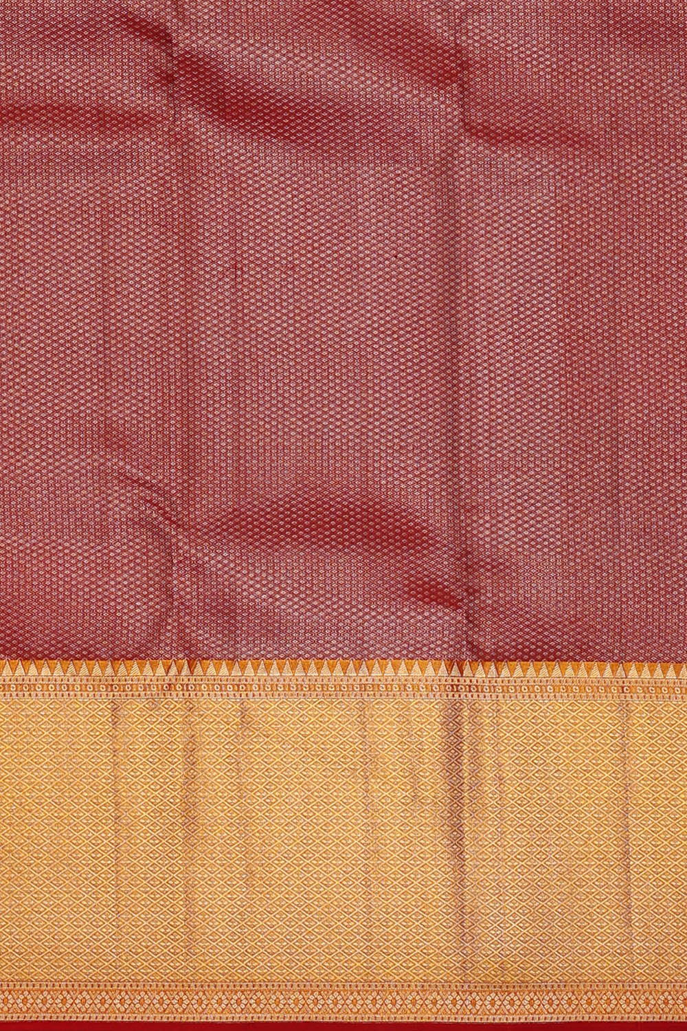 Image of Kanchipattu Red Brocade Saree