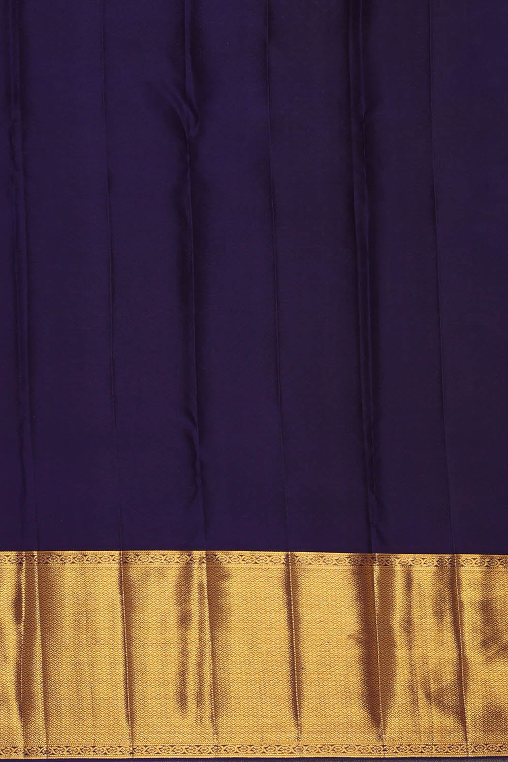 Image of Kanchipattu Navy-Blue Brocade saree