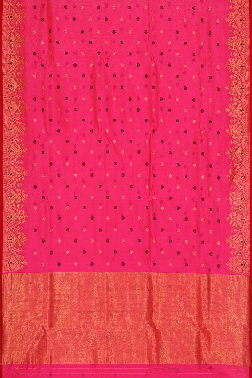 Image of Pink Chanderi Silk Saree