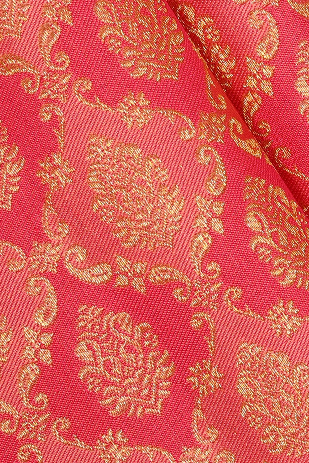 Image of Peach Kanchipattu Brocade Saree