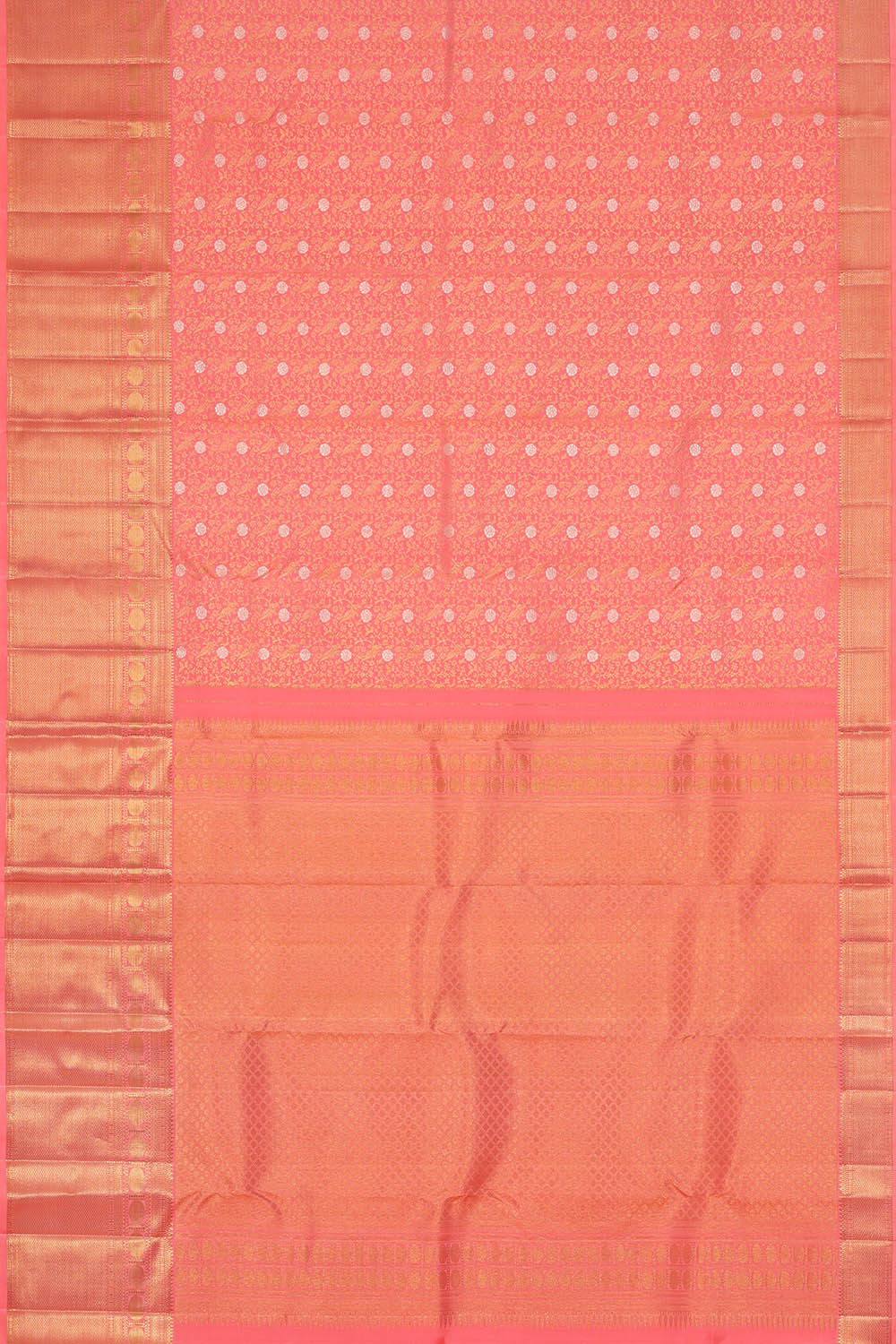 Image of Pink Kanchipattu Brocade Saree