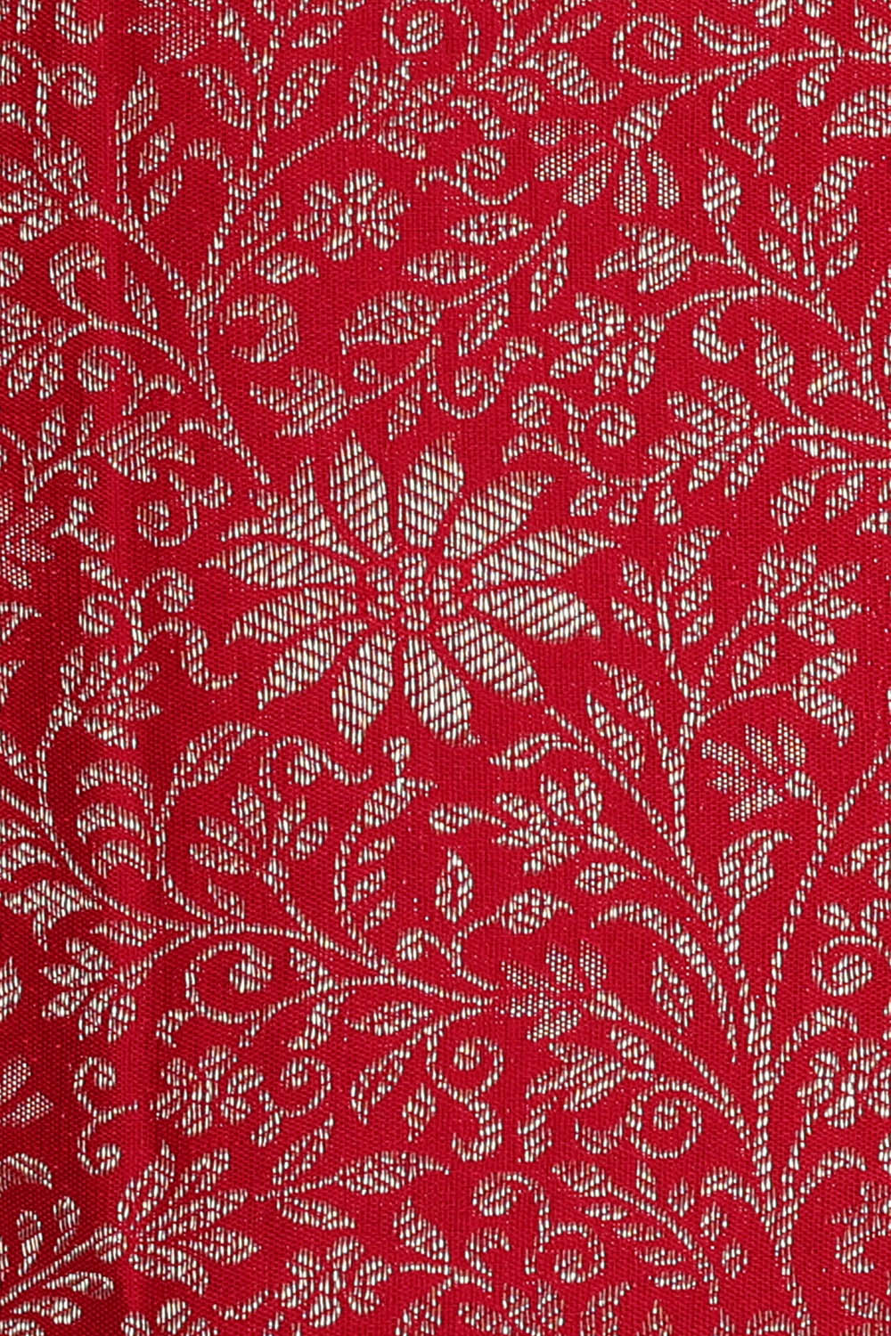 Image of Kanchipattu Red Brocade Saree