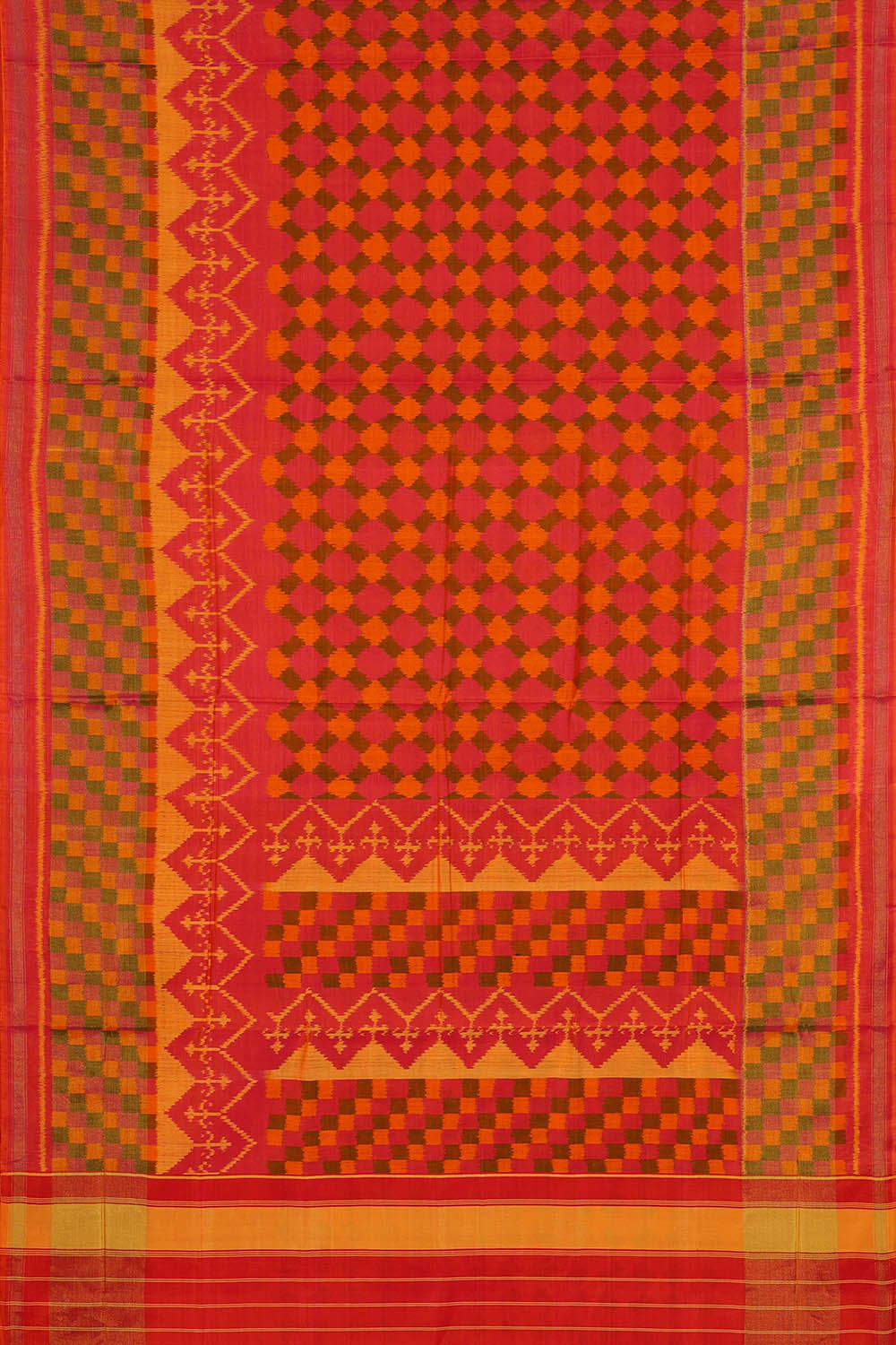 Image of Pink Rajkot Silk Saree