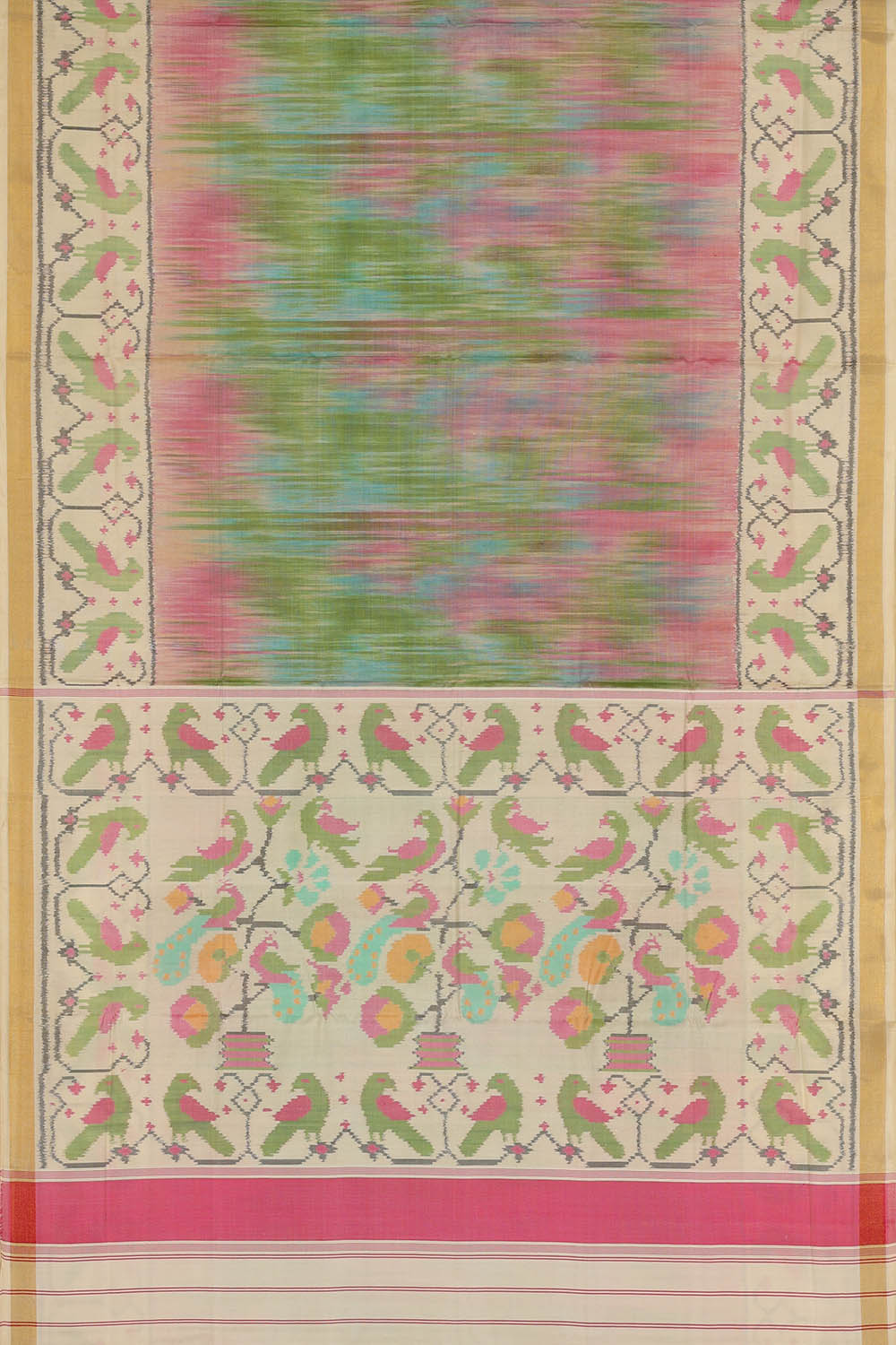 Image of Multi-Coloured Rajkot Silk Saree