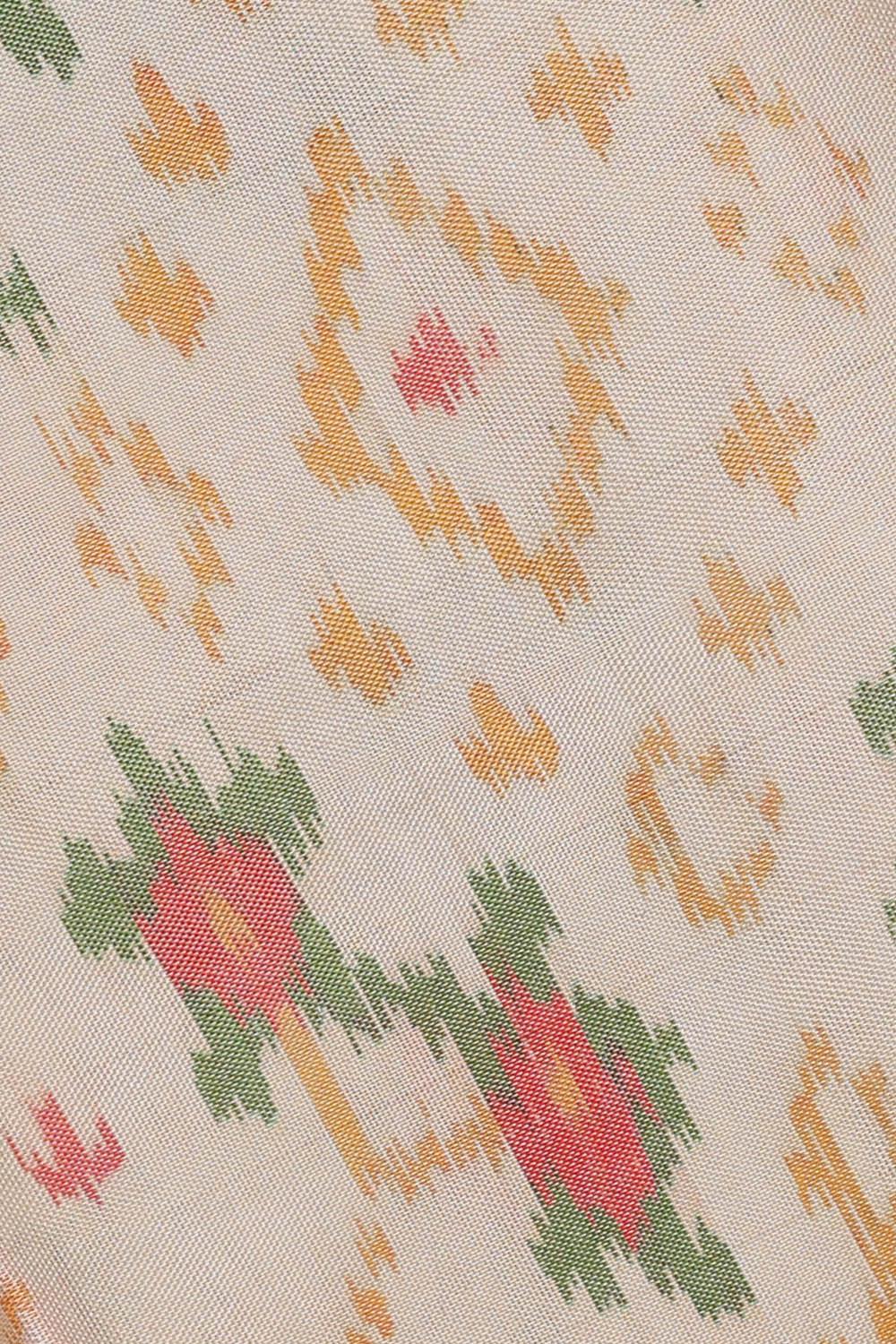 Image of White Rajkot Silk Saree