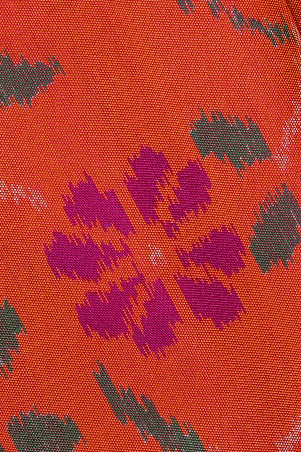 Image of Orange Rajkot Silk Saree