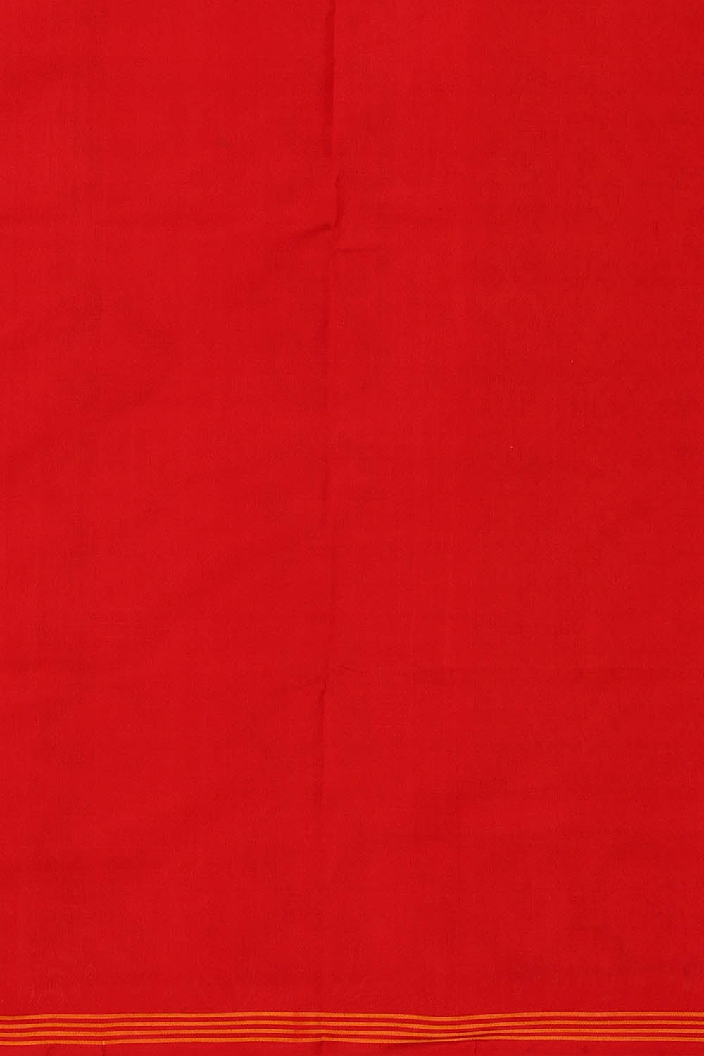 Image of Coral-Red Rajkot Silk Saree