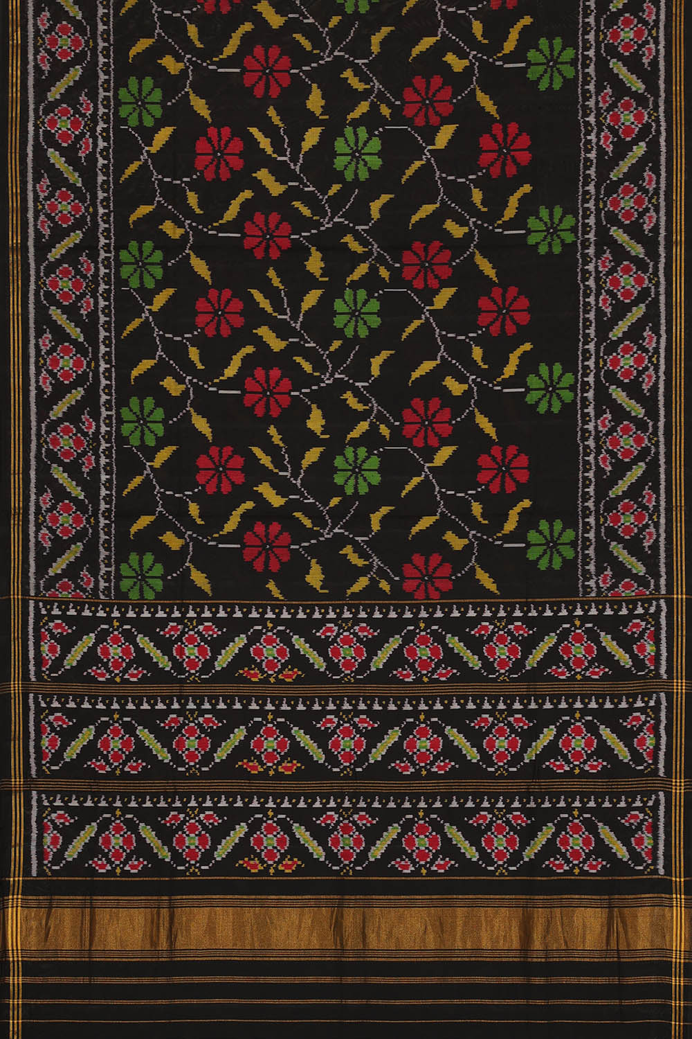 Image of Black Rajkot Silk Saree