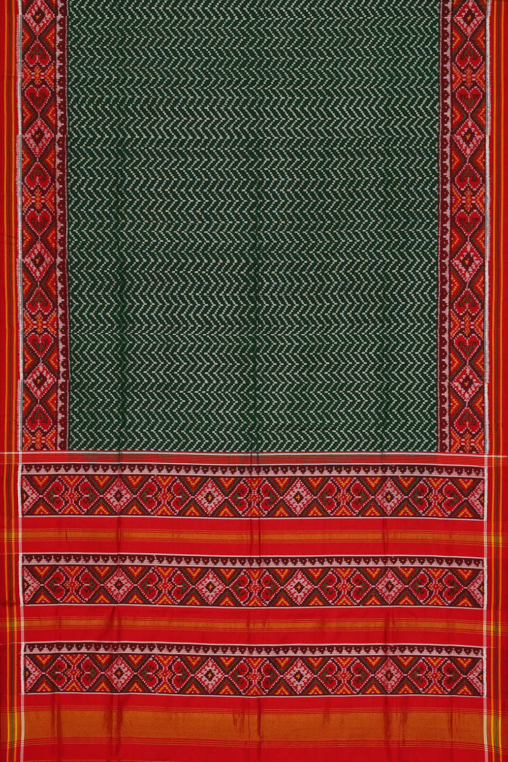 Image of Green Rajkot Silk Saree