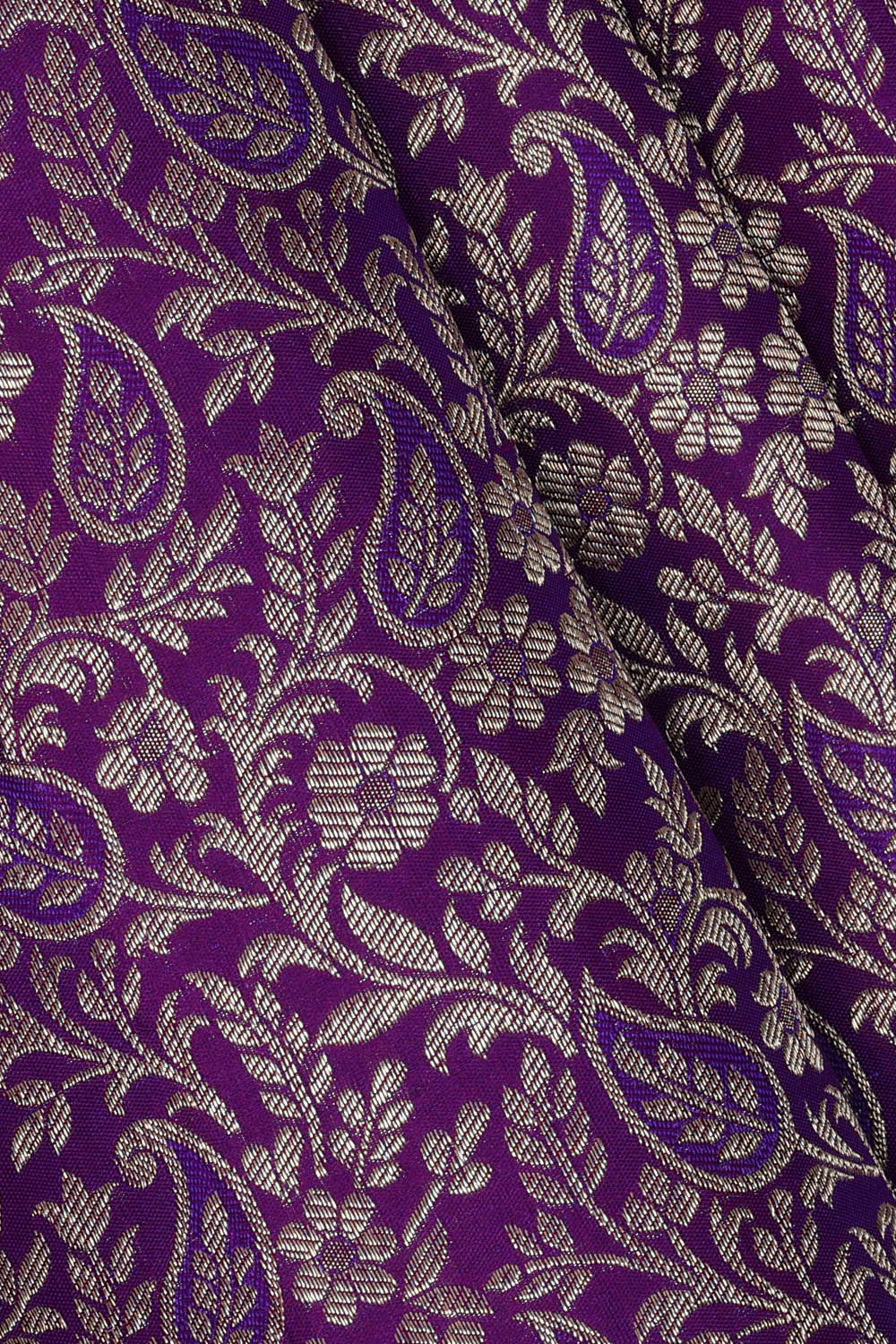 Image of Purple Kanchipattu Brocade Saree
