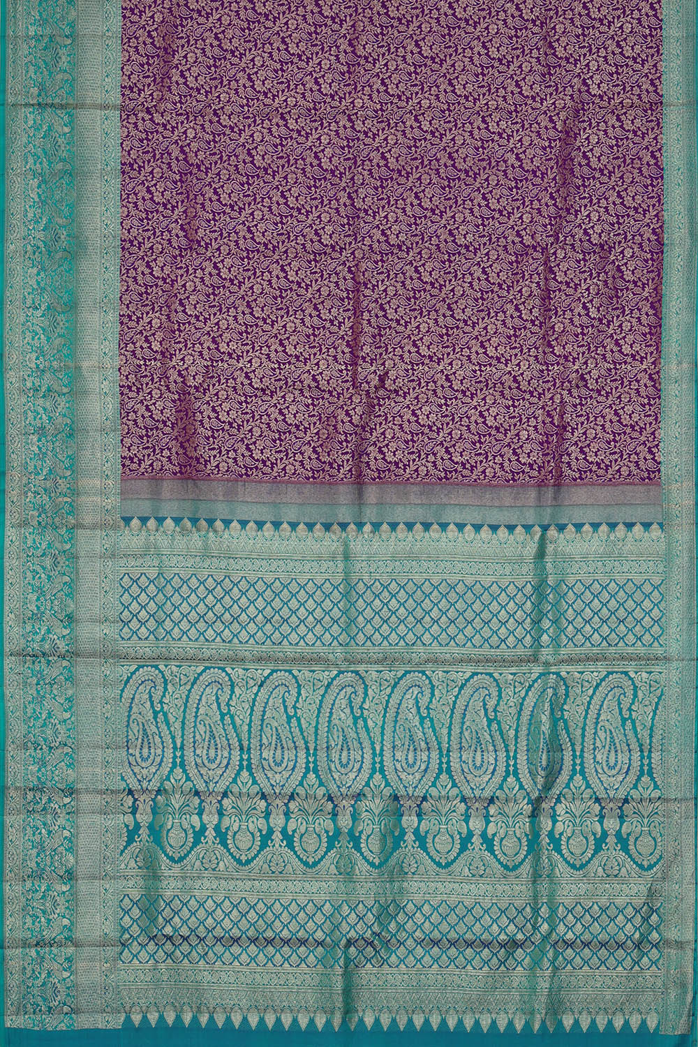Image of Purple Kanchipattu Brocade Saree