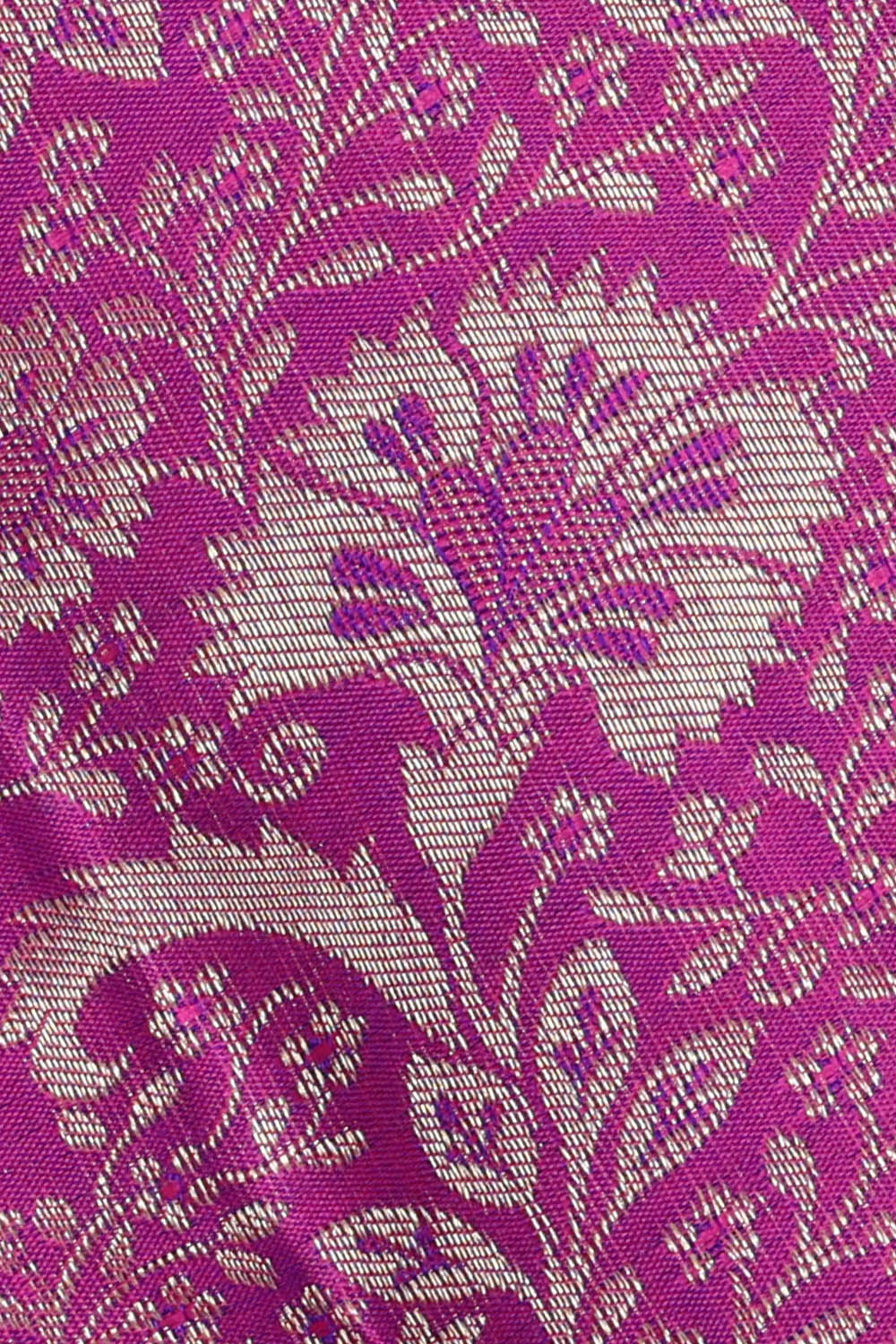Image of Kanchipattu Purple Brocade Saree