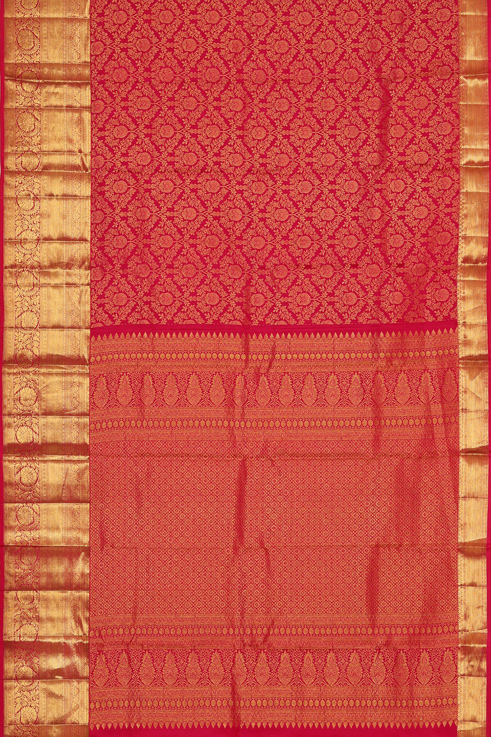 Image of Kanchipattu Pink Brocade Saree