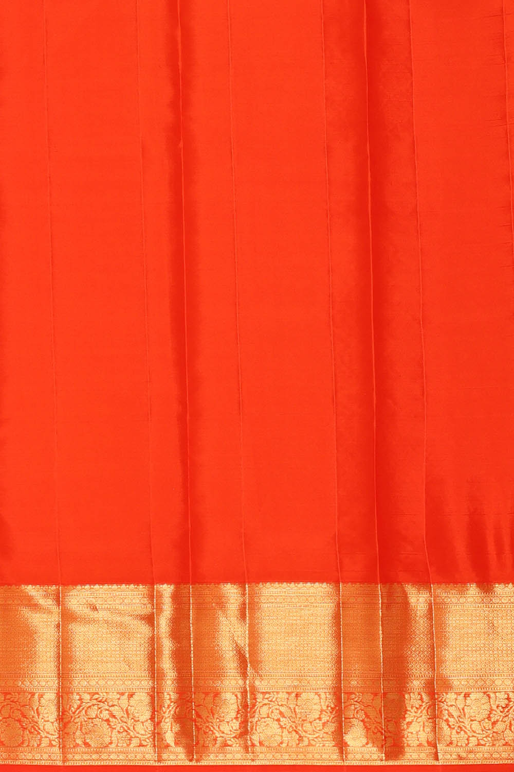 Image of Kanchipattu Orange Brocade Saree