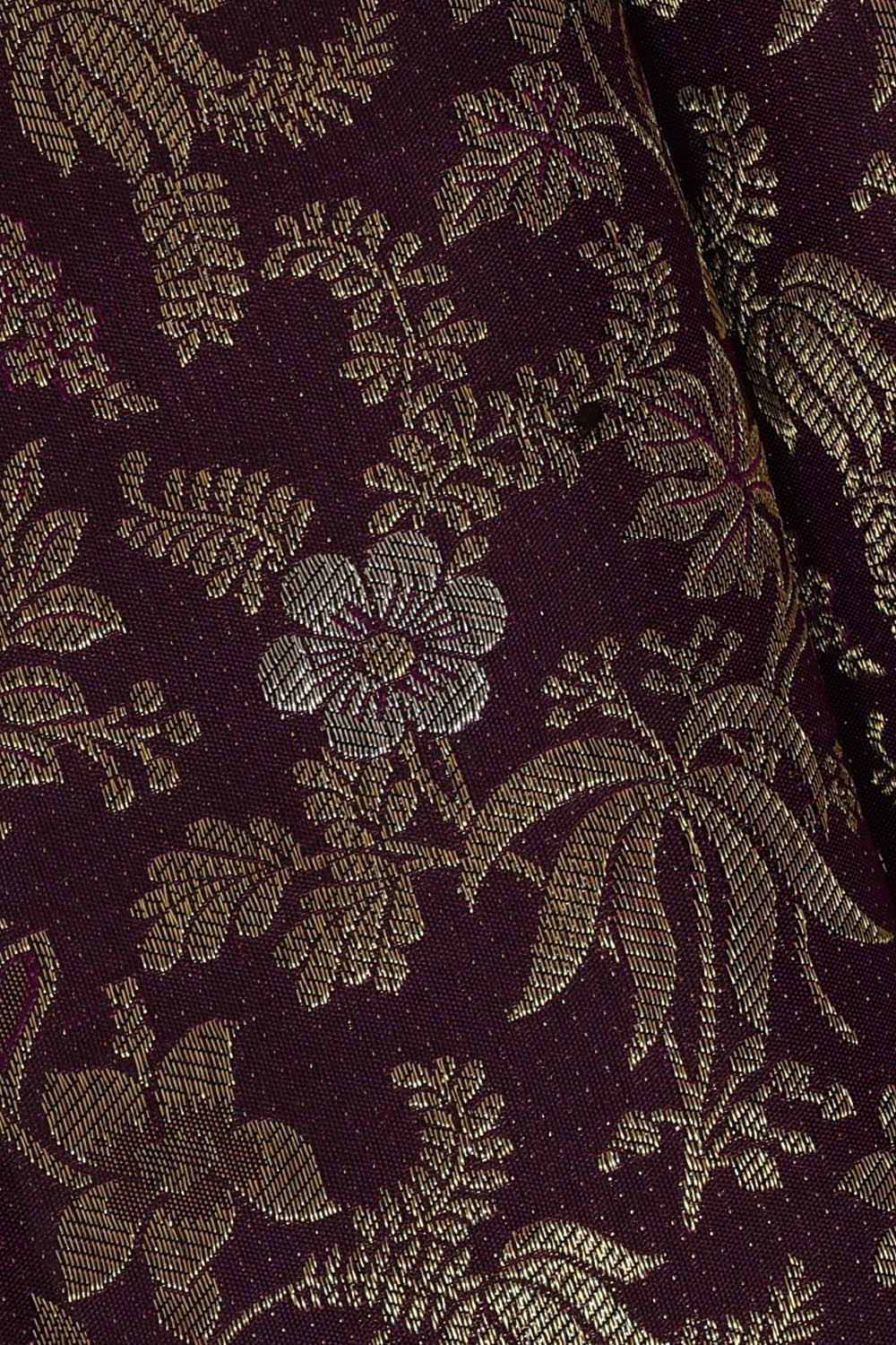 Image of Purple Kanchipattu Brocade Saree