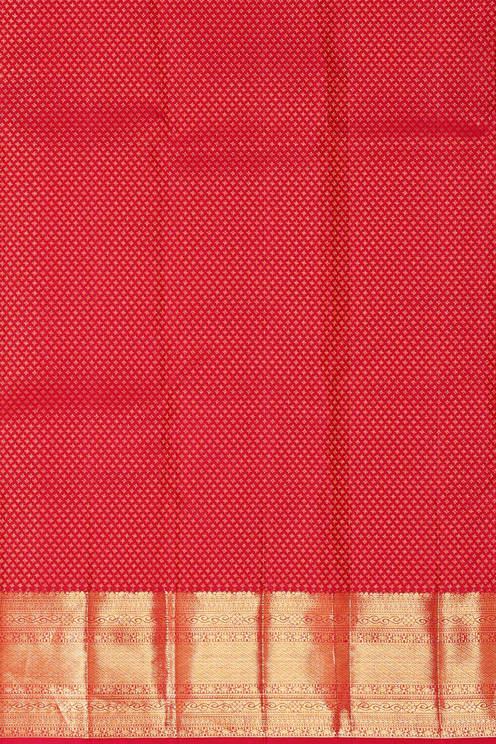 Image of Kanchipattu Red Brocade Saree