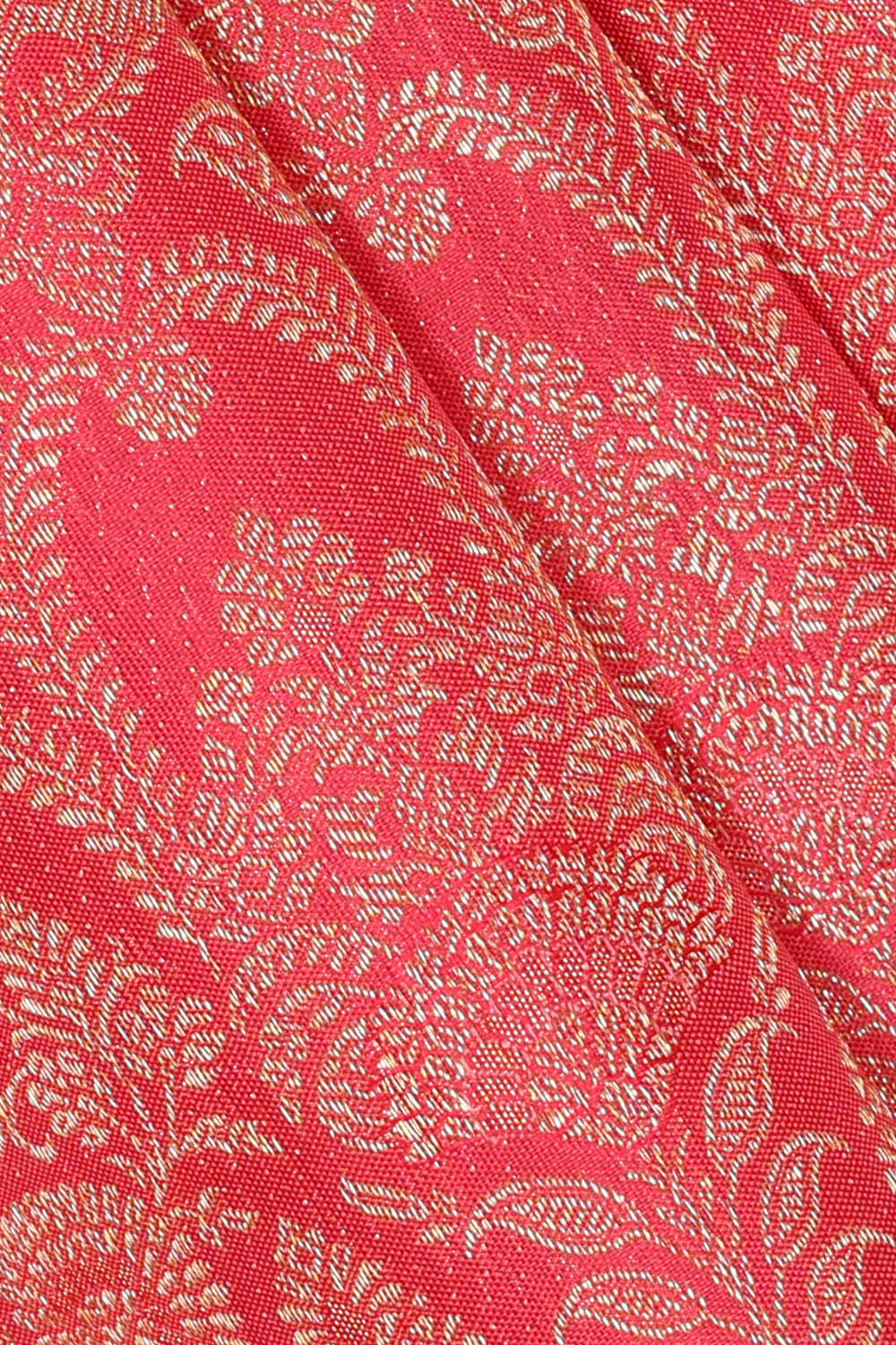 Image of Kanchipattu Fuchsia-Pink Brocade Saree